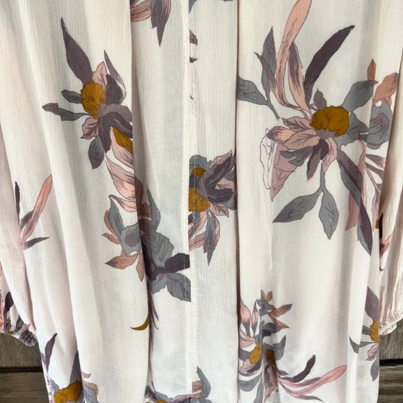 Free People Tree Swing Mini Tunic Dress Pearl Combo Size Small - Picture 4 of 8